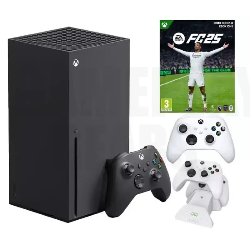 MICROSOFT Xbox Series X (1 TB), VS2871 Twin Docking Station, EA Sports FC 25 & Wireless Controller Bundle