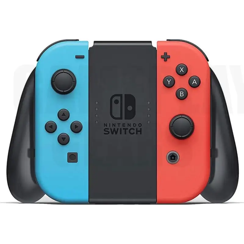 Nintendo Switch Console with Neon Blue and Neon Red Joy-Con