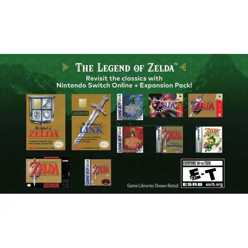 Nintendo Switch™ Lite: Hyrule Edition with Bonus Nintendo Switch Online + Expansion Pack