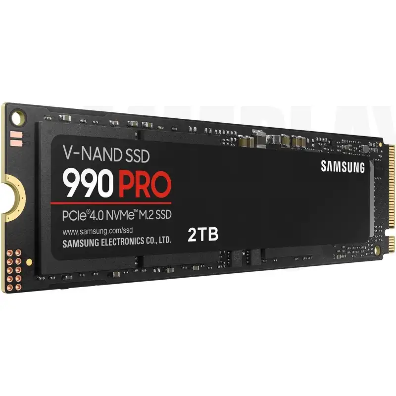 SAMSUNG 990 PRO 2TB SSD, PCIe Gen4 M.2 2280, Seq. Read Speeds Up-to 7,450MB/s for High End Computing, Gaming, and Heavy Duty Workstations (MZ-V9P2T0B/AM) Non-Heatsink